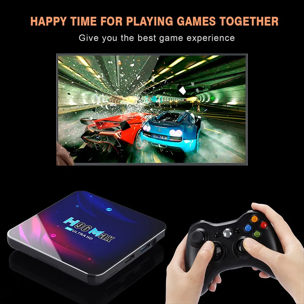 H96 Max V11 Smart TV BOX Android 11 4GB RAM Rockchip 3318 4K Google 3D Video BT4.0 4K Media Player Set Top Box