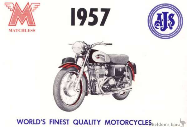 Workshop Manual -1957 Matchless TWIN CYLINDER MODEL - 500/600cc