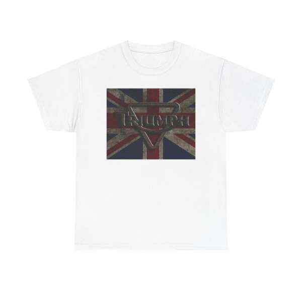 Triumph Motorcycle Tee — Vintage Union Jack Logo T-Shirt